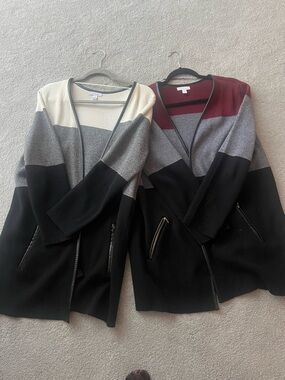 Chárter Club set 2 Colorblock Open-Front Women's Cardigan Sweaters